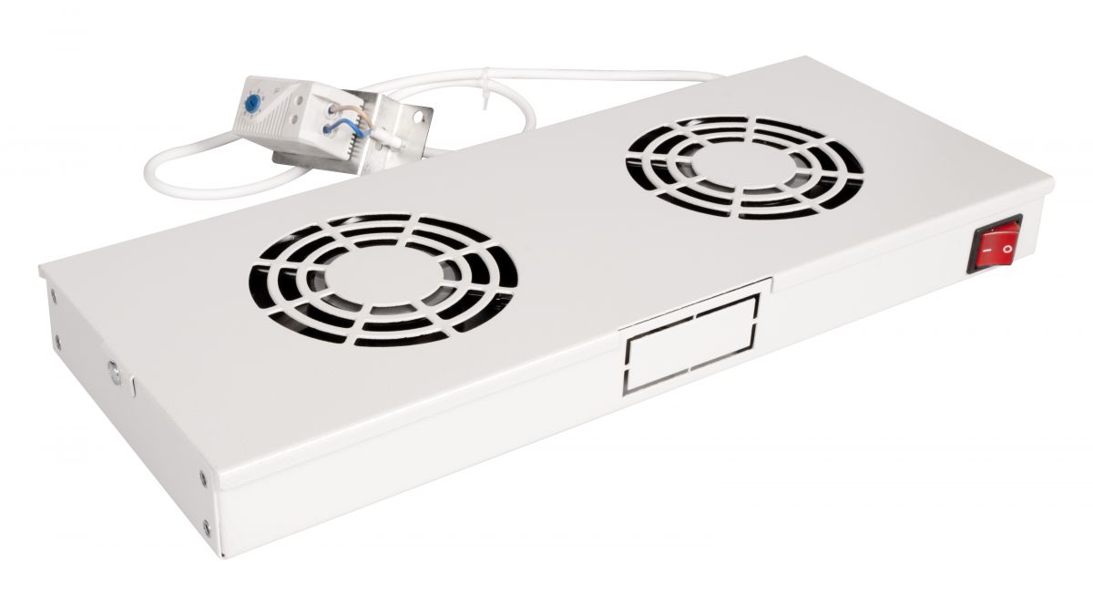 Equip 19 Lüfter für Serverschränke/2xLüfter 1U RAL7035