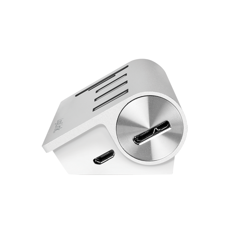 LogiLink USB 3.0-Hub 3-Port silber m. Kartenleser