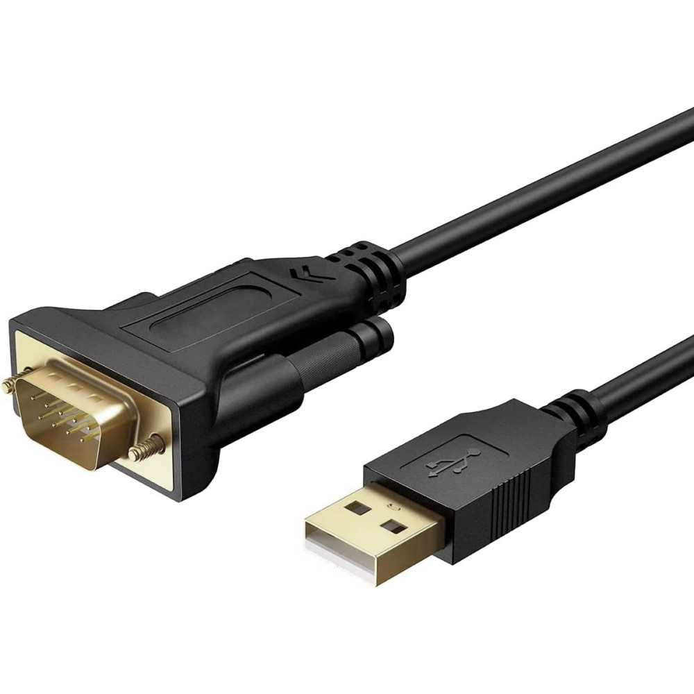 TECHLY USB Seriell Konverter RS 232 zum Anschluss eines seriellen Geraets an den USB Port BLISTER verpackt 1.5 Meter