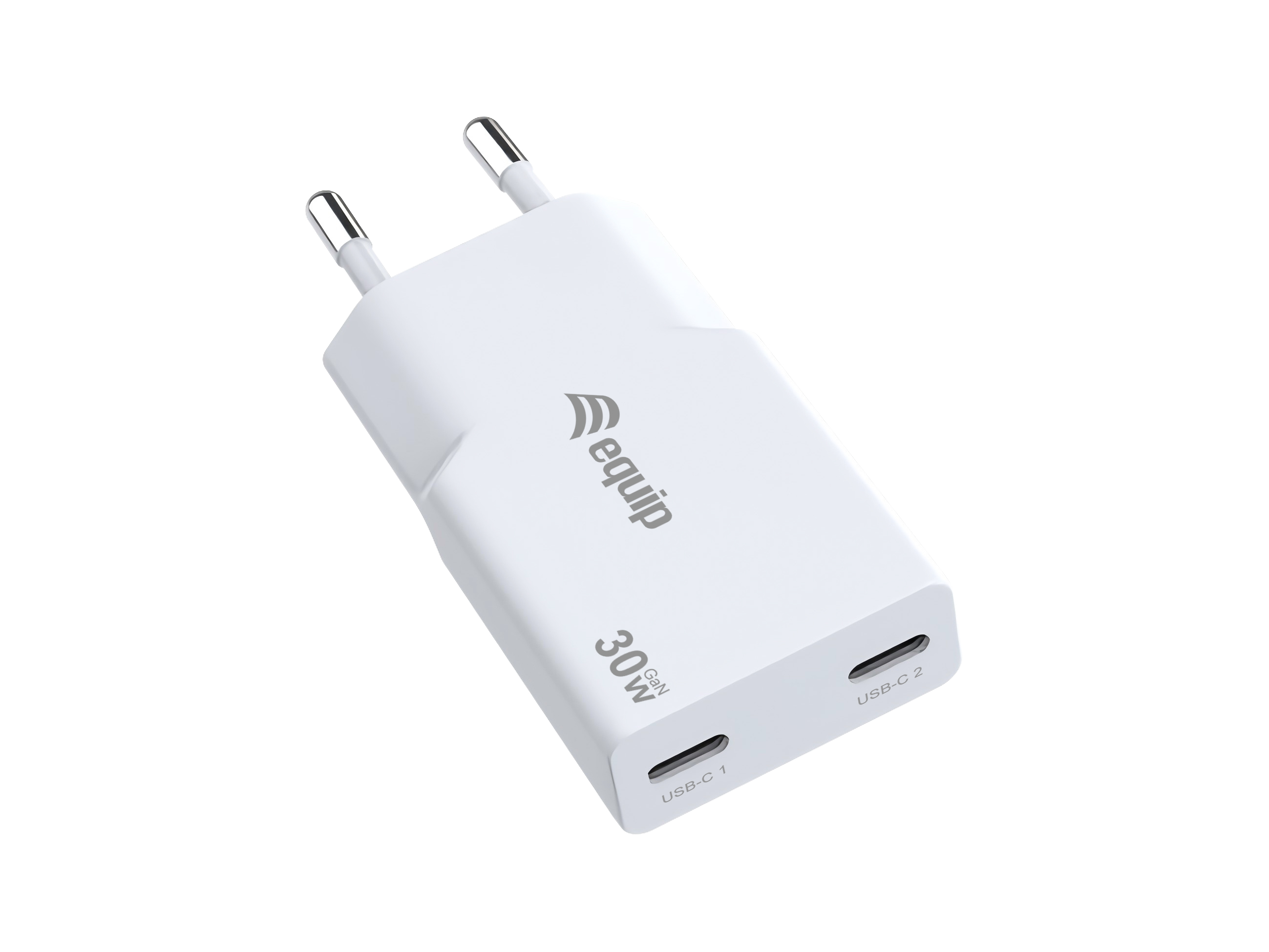 Equip Ladegerät 2Port USB-C PD3.0 GaN Slim 30W ÜSS ws