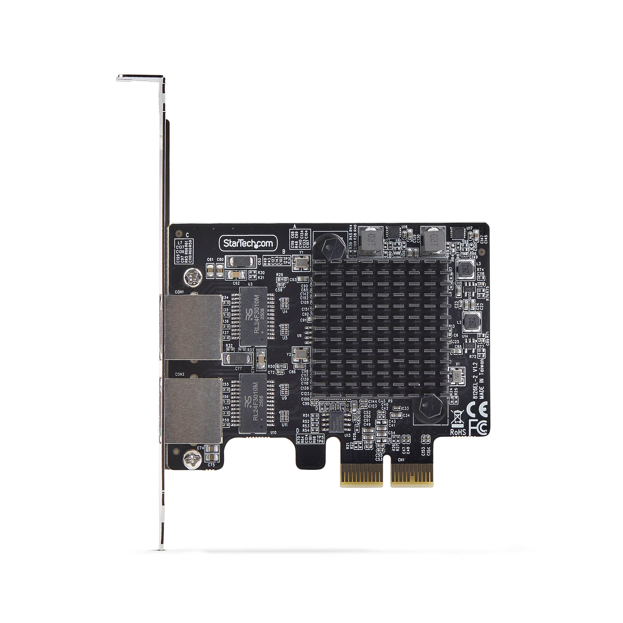 STARTECH.COM 2-Port 5Gbit Netzwerkkarte PCI Express NIC Realtek RTL8126 Windows und Linux Multi-Gigabit LAN 1G 2.5G 5G