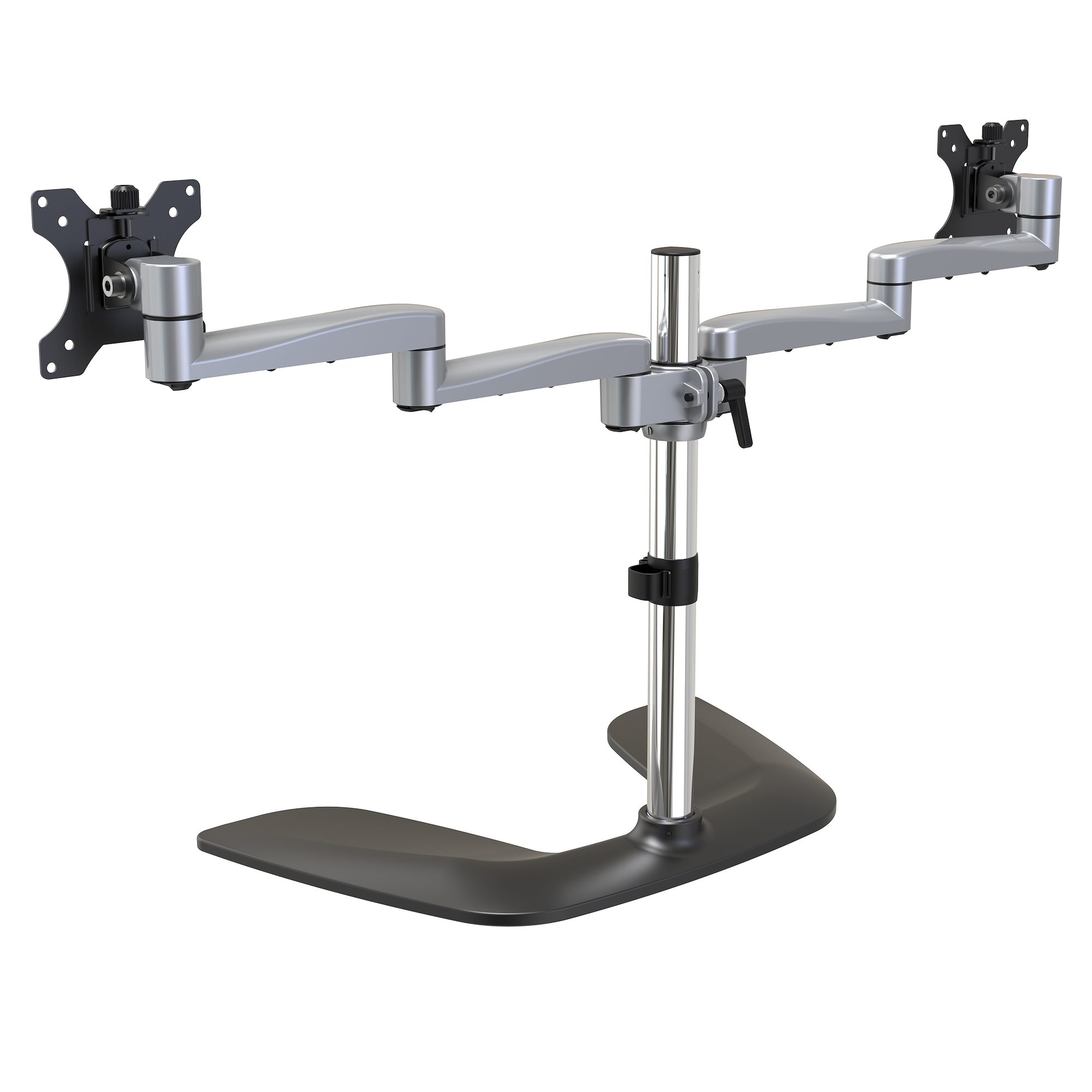 DUAL MONITOR STAND 32IN MONITORS-ARTICULATING ARMS