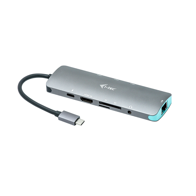 I-TEC USB C Metal Nano Docking Station 1xHDMI 4K 1xSD Kartenleser 1xmicroSD Kartenleser 1xGLAN 1xAudio 3x USB 3.0 Port 1x USB-C PD