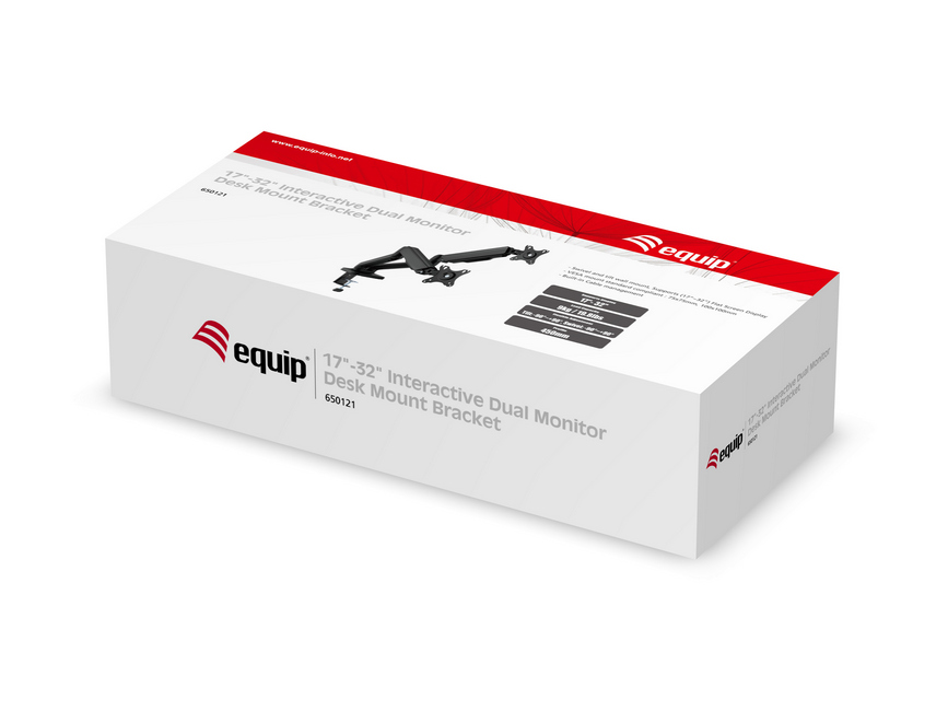 Equip Tischhalterung 17-32/2TFT 360° Gasfeder 9Kg schwarz retail