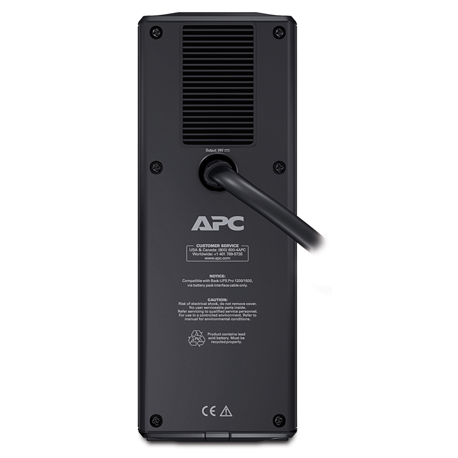 APC Back-UPS Pro Battery Pack 24V Battery enclosure 12V 2 x battery lead acid Black