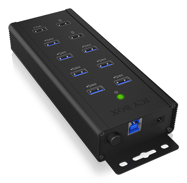 Hub 7-Port IcyBox USB 3.0 IB-HUB1703-QC3 inkl. 3 Ladeports