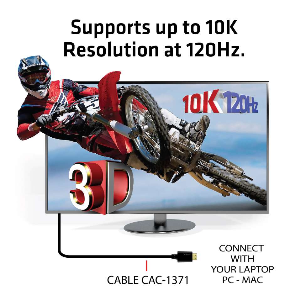 Club3D HDMI-Kabel A -> A 2.1 Ultra High Speed 10K HDR 1m retail