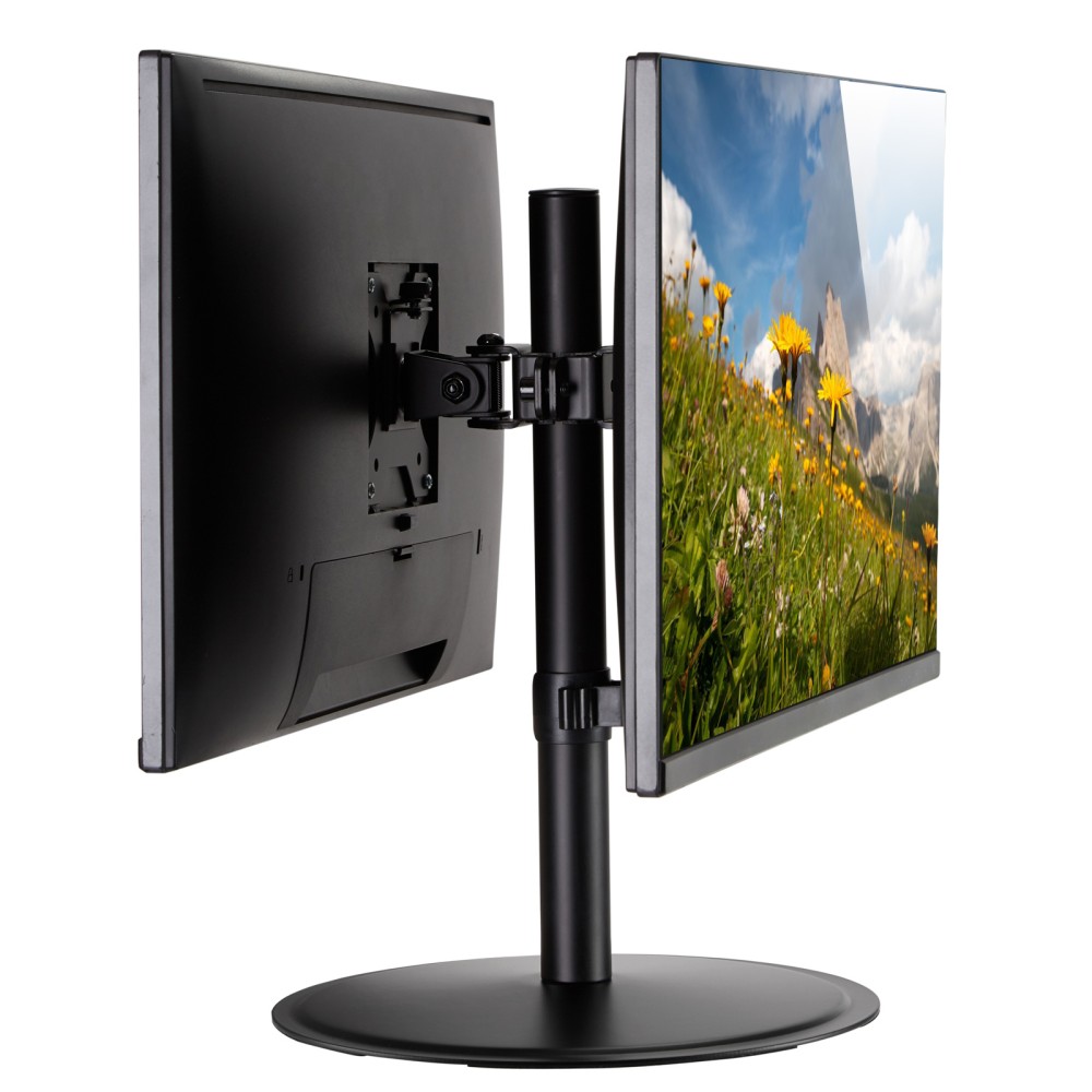 TECHLY Schreibtischhalterung für 2 LCD TV LED 17-32Zoll 43-81cm schwarz
