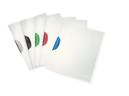 LEITZ Klemmhefter ColorClip 4175 transparent, 6 St.