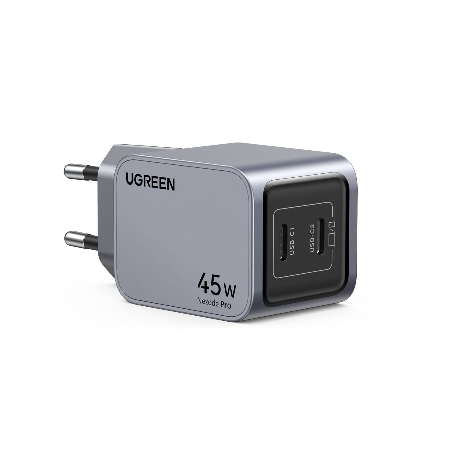 UGREEN Nexode Pro X707 GaN II Charger 45W Ladegerät 2x USB-C PD 3.0 PPS QC 4+/4.0/3.0 grau