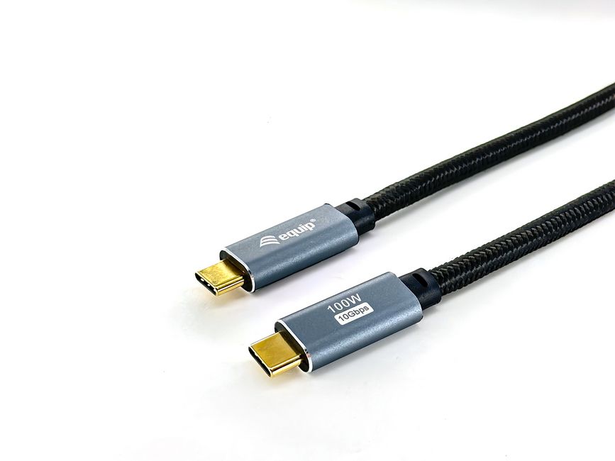 Equip Kabel USB-C3.2->C Gen2 4K PD100W St/St 3.00m schwarz