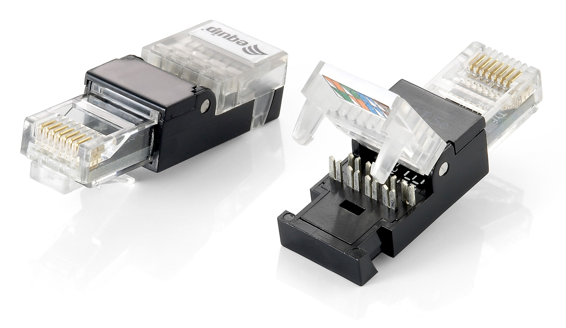 Equip Stecker Cat5e ungeschirmt RJ45 wzf. 2Stk transp. Polybeutel