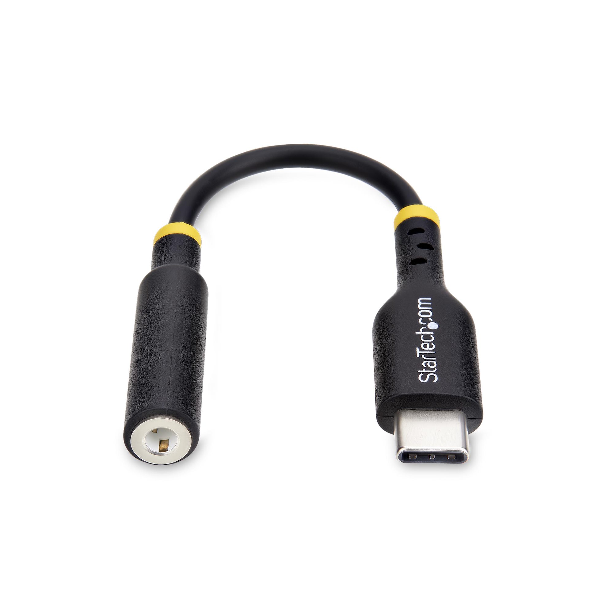 StarTech.com 12,7 cm USB-C auf 3,5 mm TRRS Audio-Adapter schwarz
