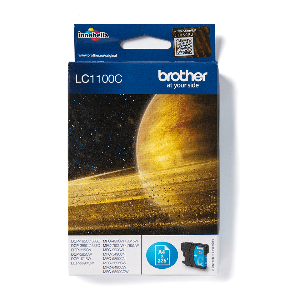 LC-1100C INK CARTRIDGE CYAN F/ MFC-6490CW 325 PGS