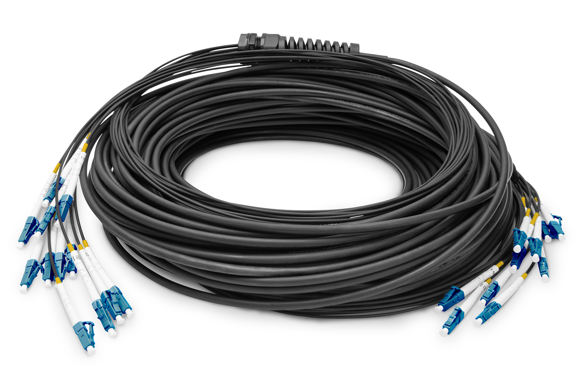 Glasfaser Universal Breakout Kabel, Duplex, LC/UPC Stecker, Singlemode OS2