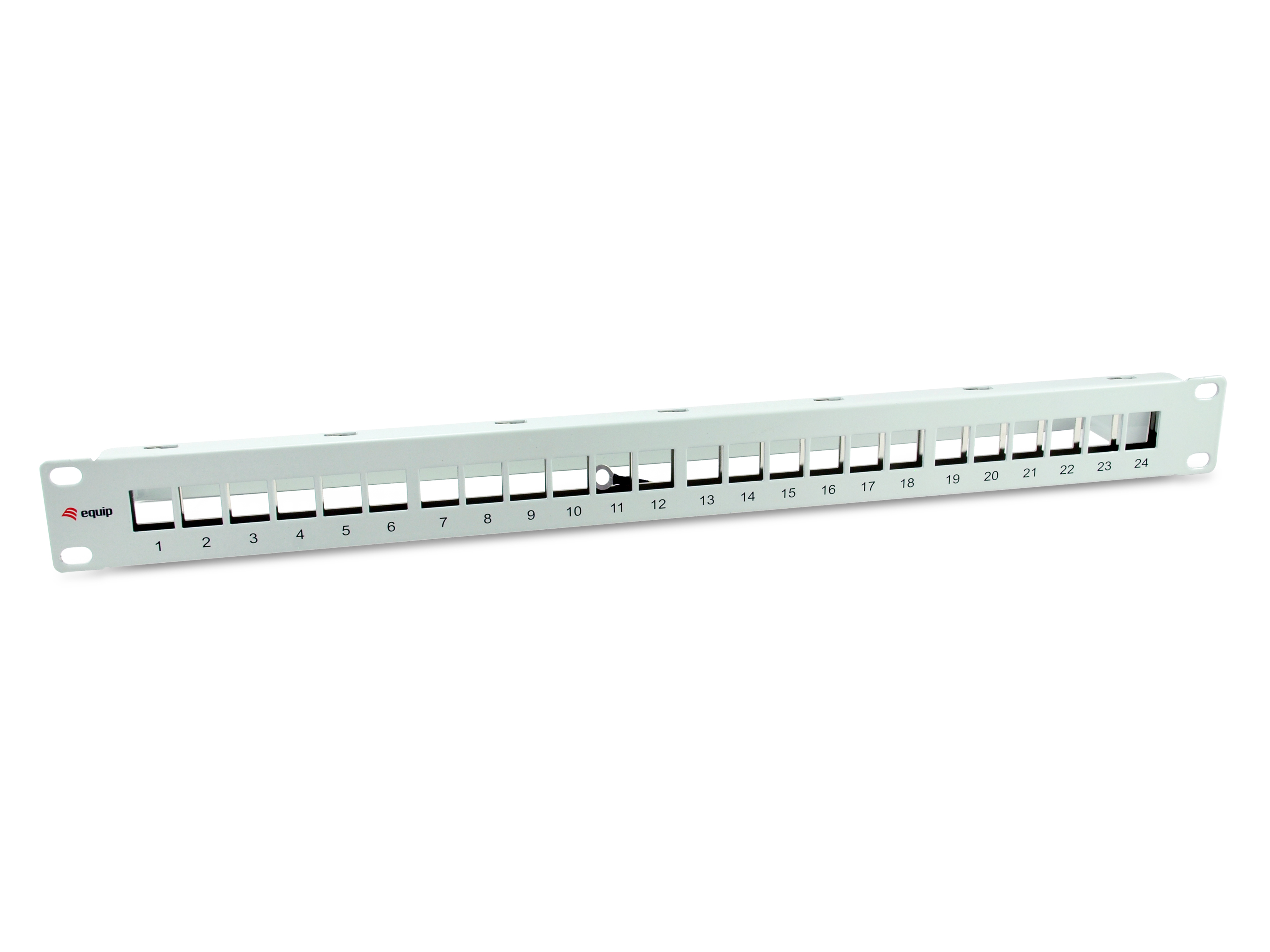 Equip 19 Patchpanel 24xKeystones FTP 1U RAL7035