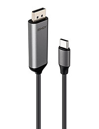 LINDY 2m Bi-Directional Type C to DisplayPort Cable