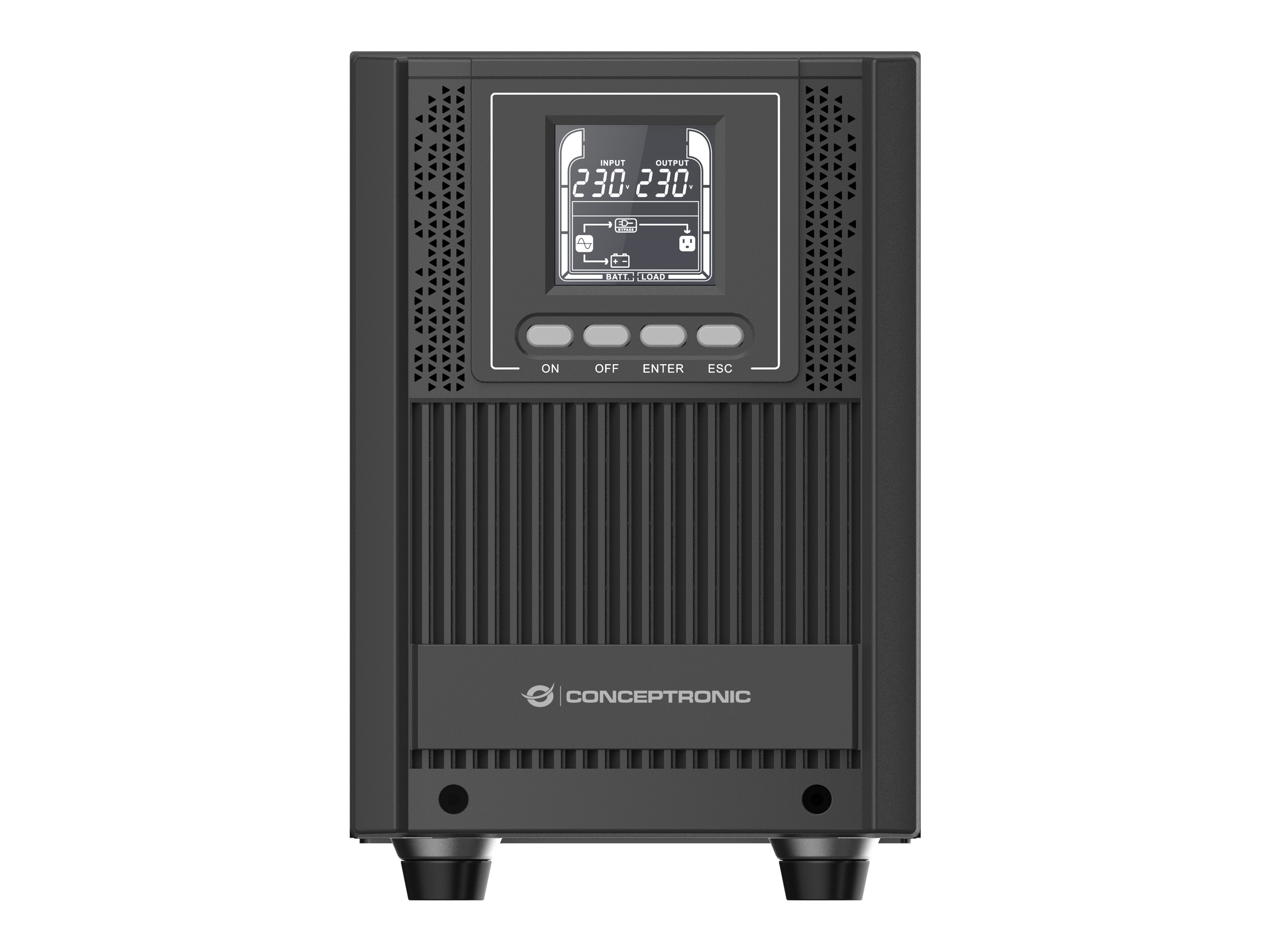CONCEPTRONIC USV 2000VA/1800W/4xSchuko/USB/+ Online Tower sw