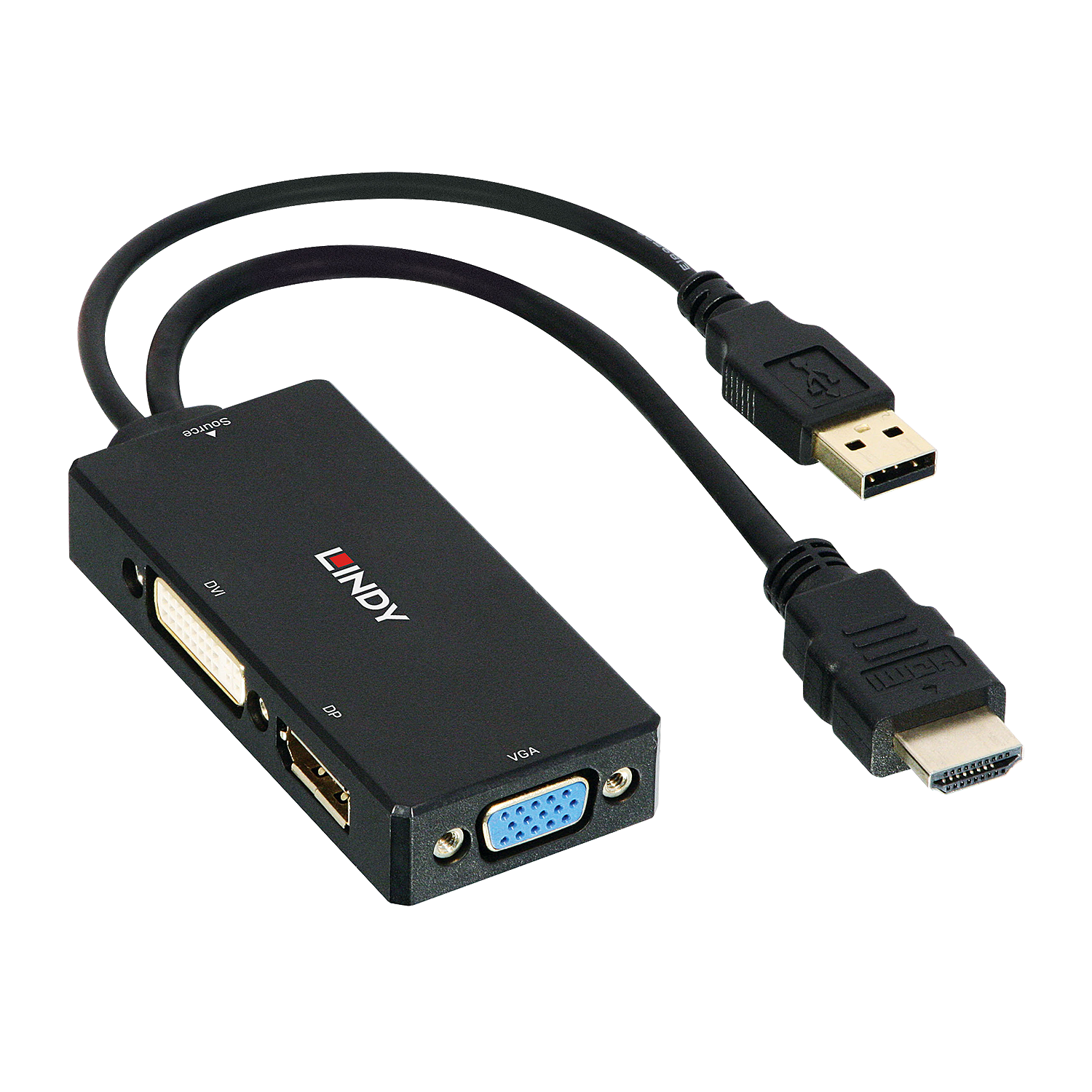 LINDY Konverter HDMI an DP/DVI/VGA Multi