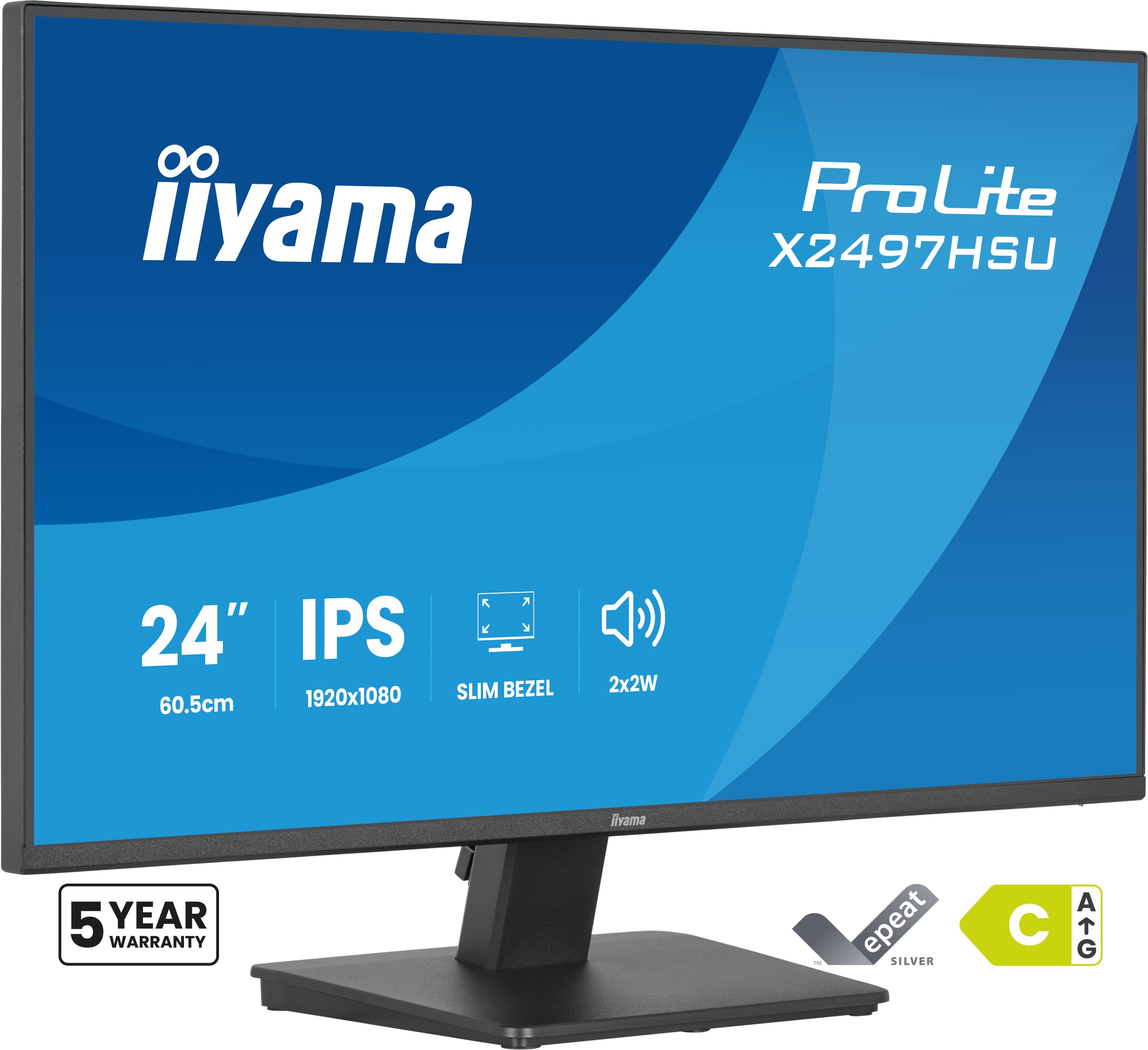 IIYAMA 60.5cm (24) X2497HSU-B1 16:10 HDMI+DP+2xUSB-C