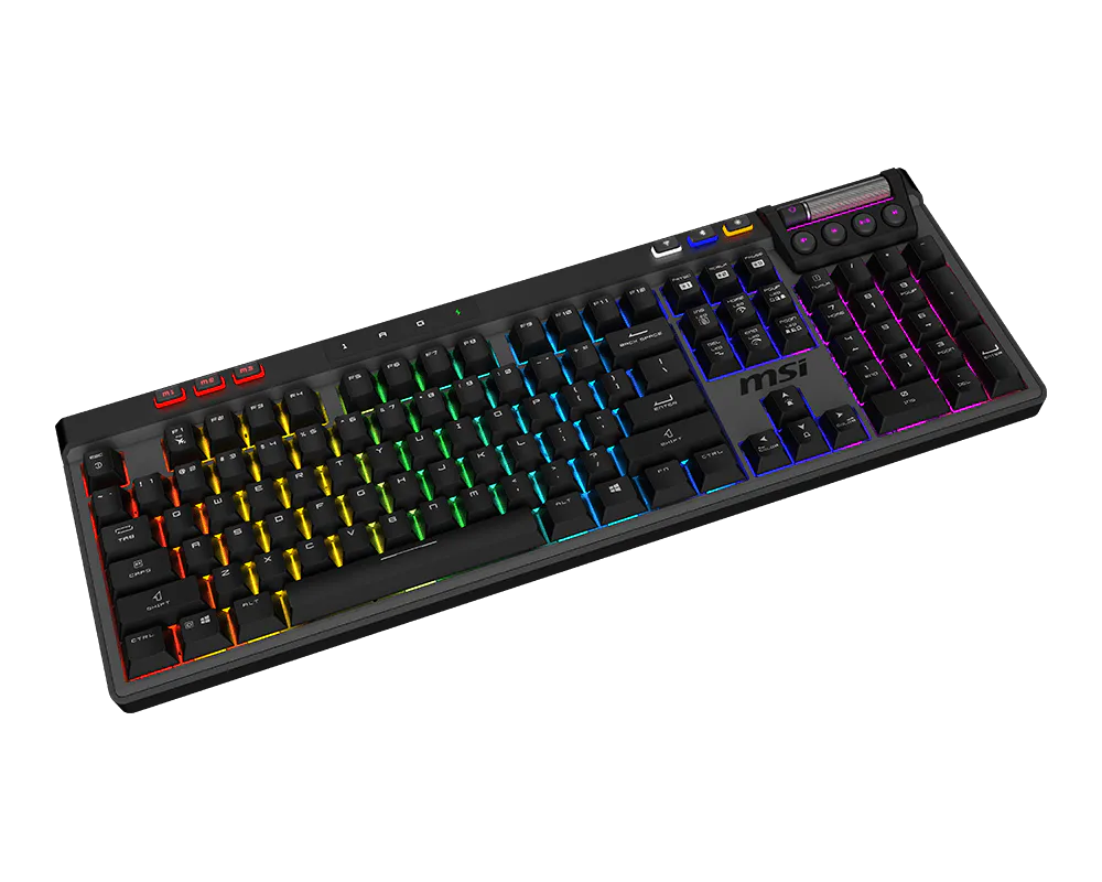 MSI STRIKE Pro Silent W Gaming DE Keyboard, wireless