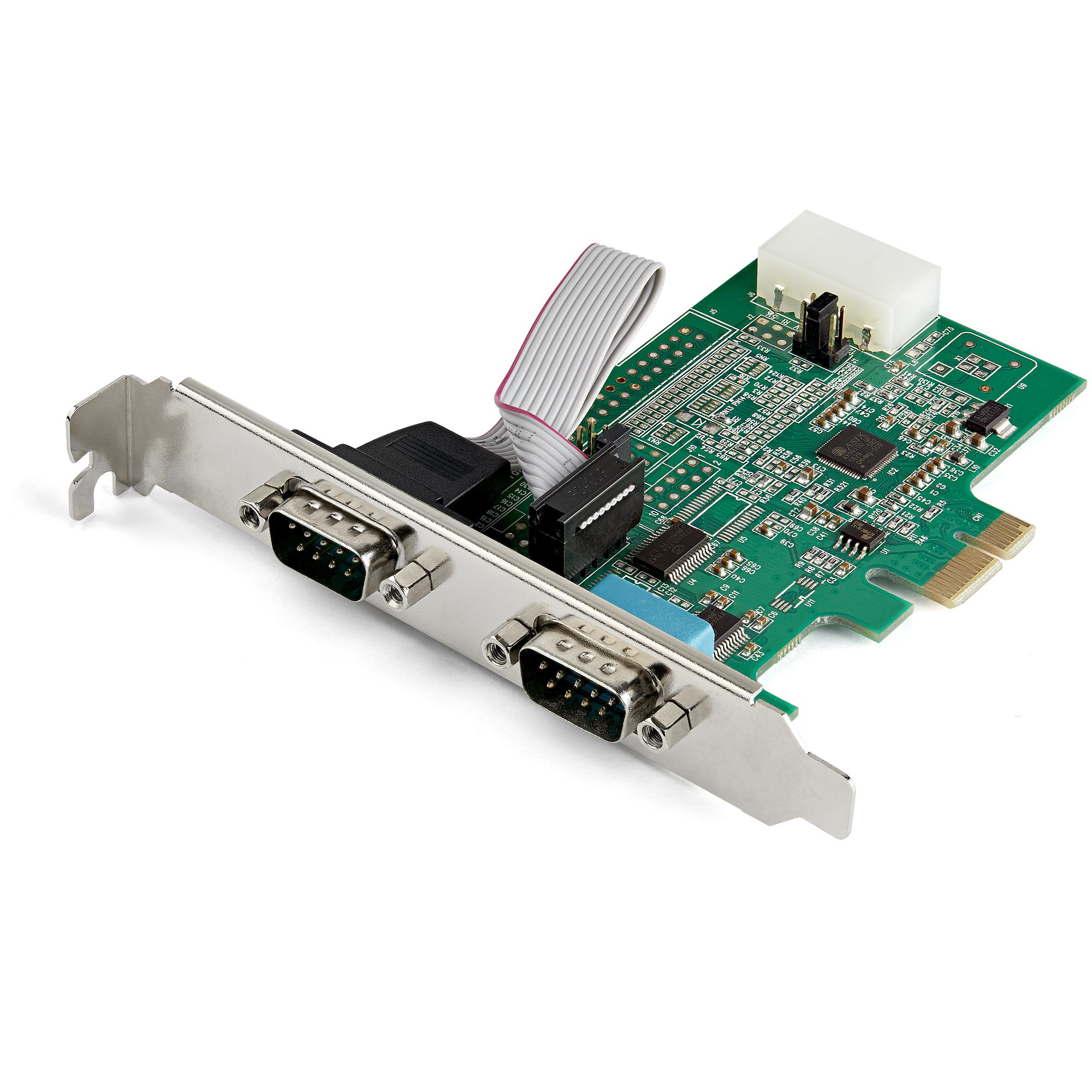 STARTECH.COM 2 Port PCI Express serielle Schnittstellenkarte - 16950 UART - 256-Byte-FIFO-Cache - Adapterkarte