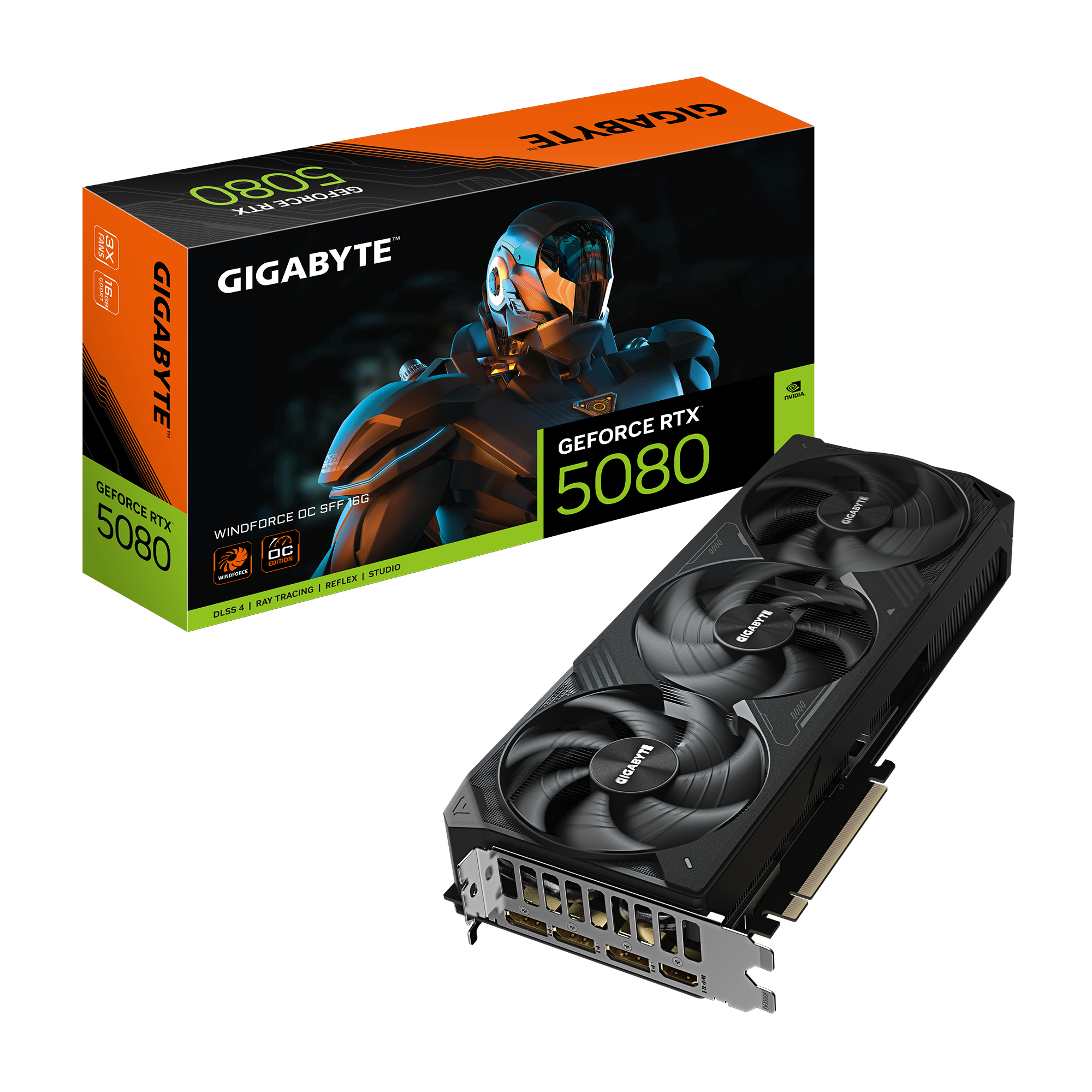 Gigabyte RTX5080 Windforce OC 16GB GDDR7 HDMI 3xDP