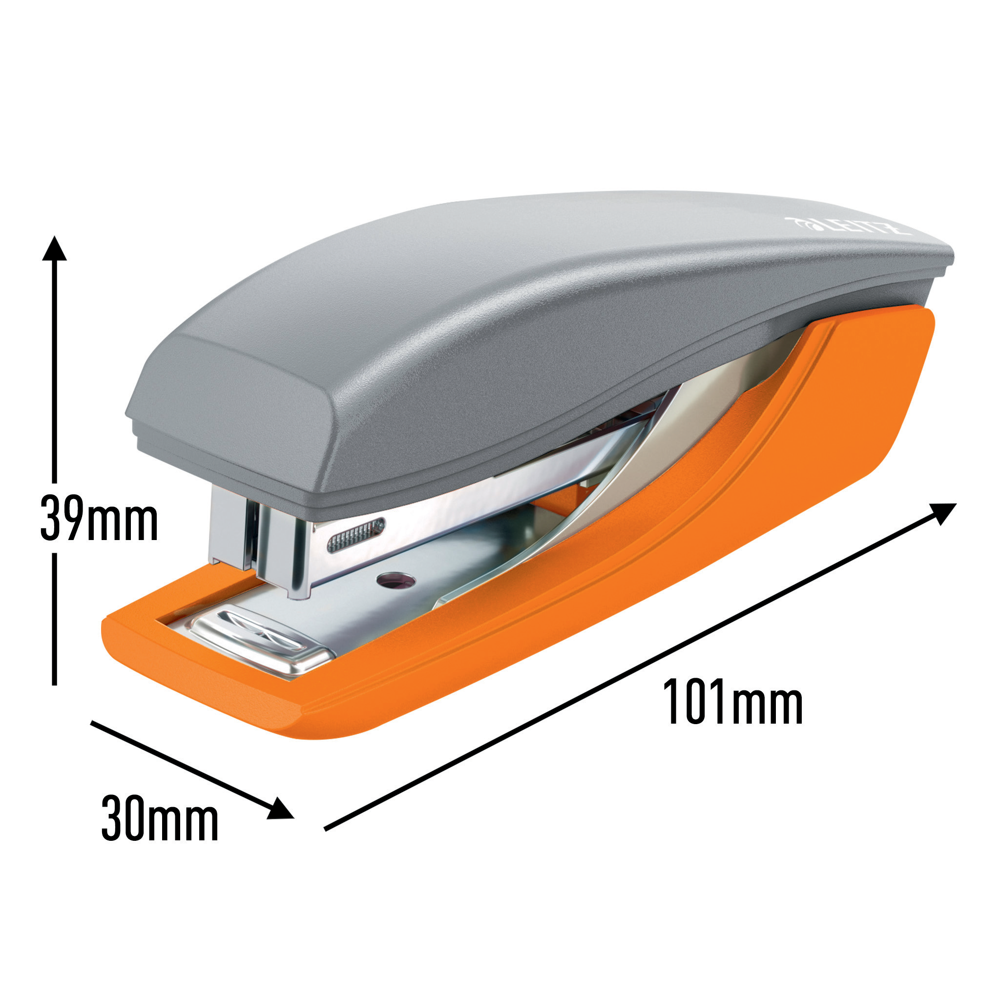 LEITZ Locher und Heftgeräte Set Urban Chic grau/orange