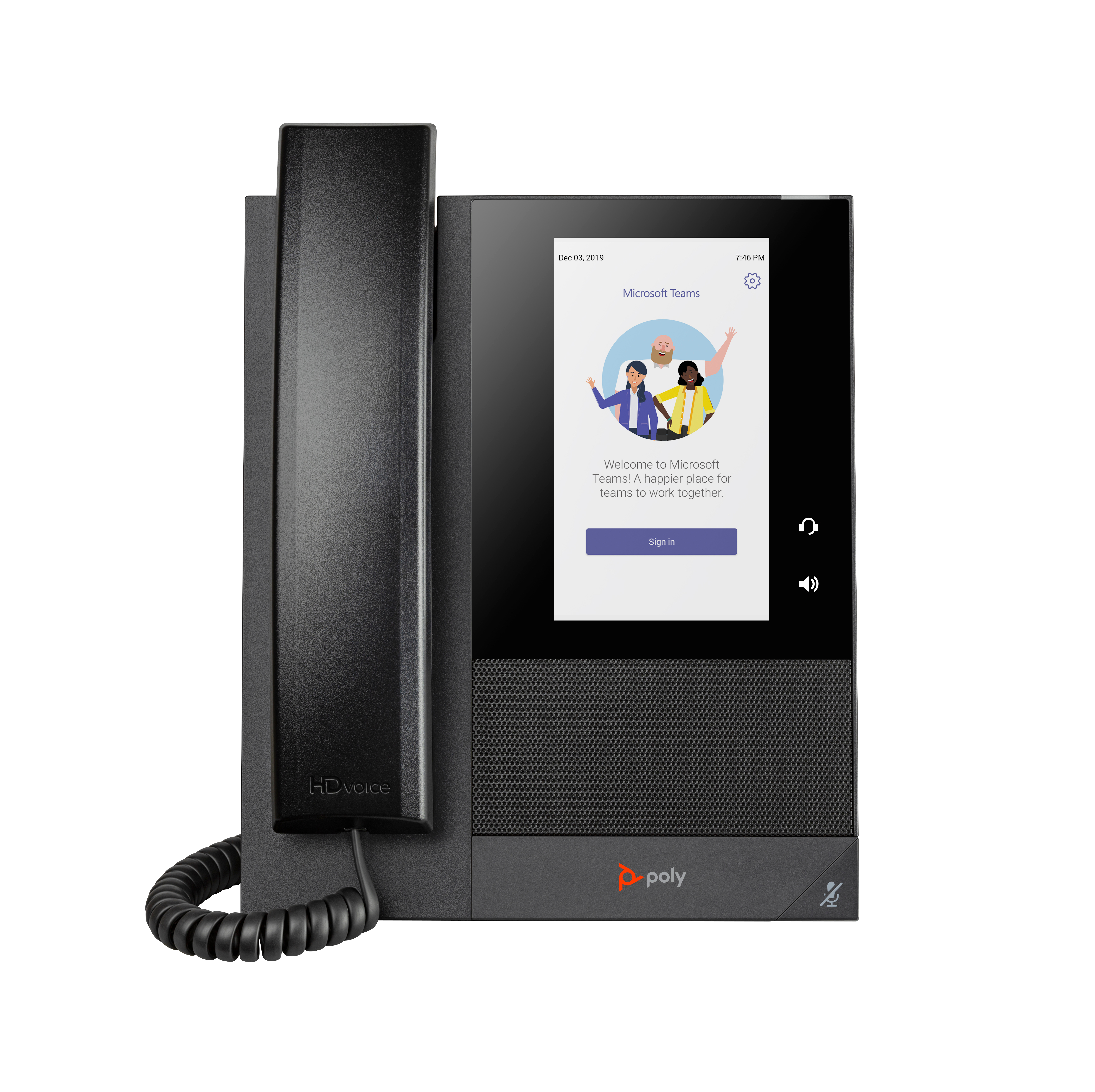 HP Poly CCX 400 Business Media Phone for Microsoft Teams and PoE-enabled No localization
