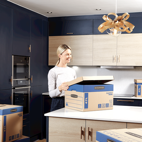 Bankers Box Umzugskartons SmoothMove Prime 44,5 x 38,7 x 29,4 cm, 10 St.