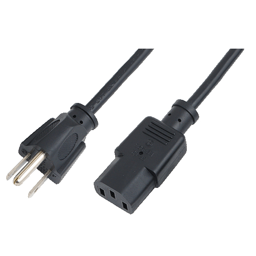 Logilink Power Cord, USA YP-12 / YC-14, black, 1,80m