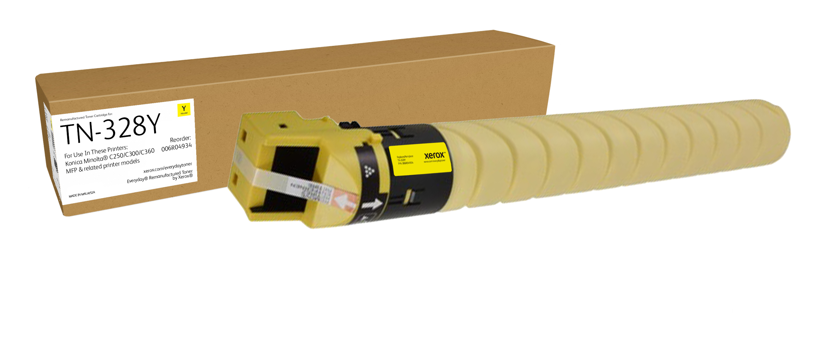 Xerox TN-328Y Toner Gelb kompatibel mit Konica Minolta AAV8250 Standardkapazität