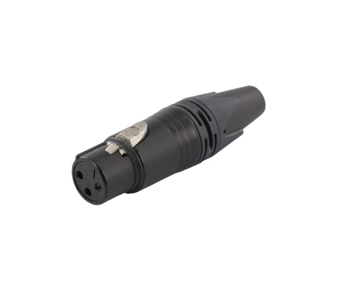 Equip Kabelverbinder 3-Polig Buchse schwarz