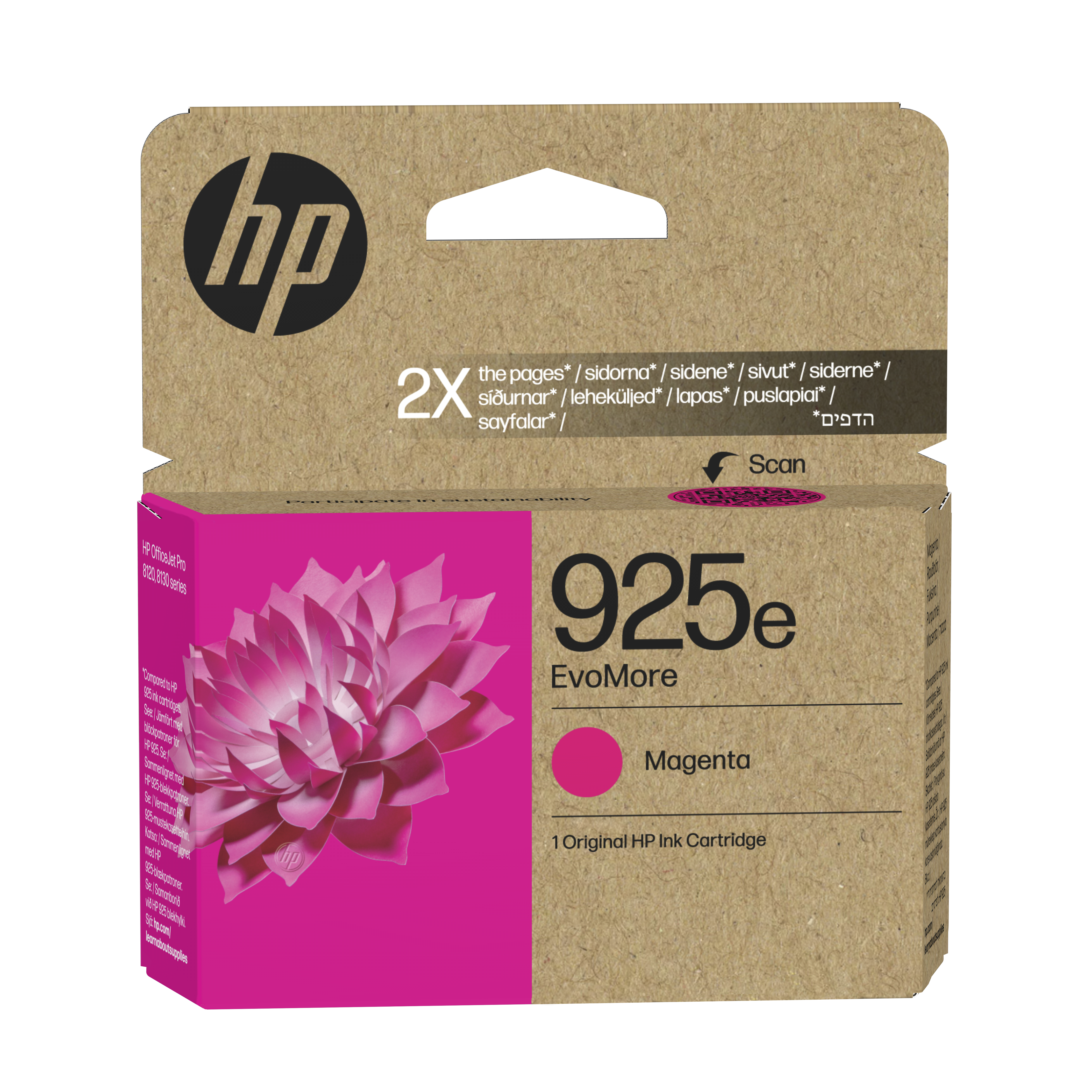 HP 925e EvoMore Magenta Original Ink Cartridge