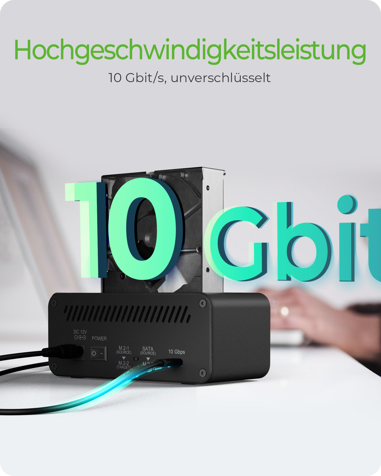 Docking- & Klonstation IcyBox SATA & M.2 USB3.2 Type retail