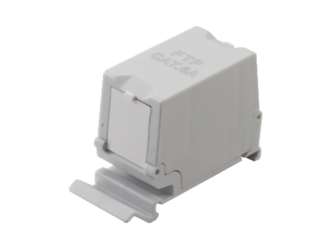 Equip Keystone-Koppler geschirmt Cat6A 1xRJ45 DIN gr
