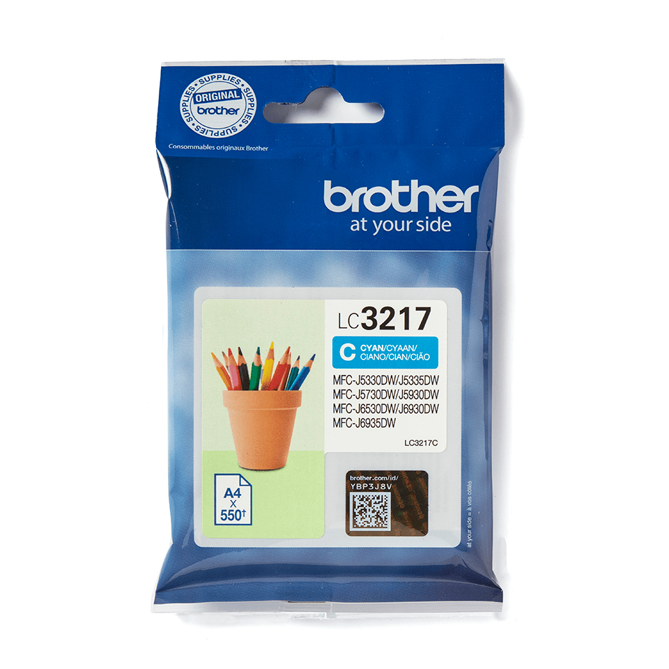 BROTHER LC-3217C Tinte Cyan 550 seiten