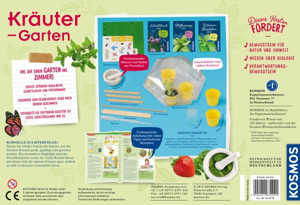Kräuter-Garten, Experimentierkasten