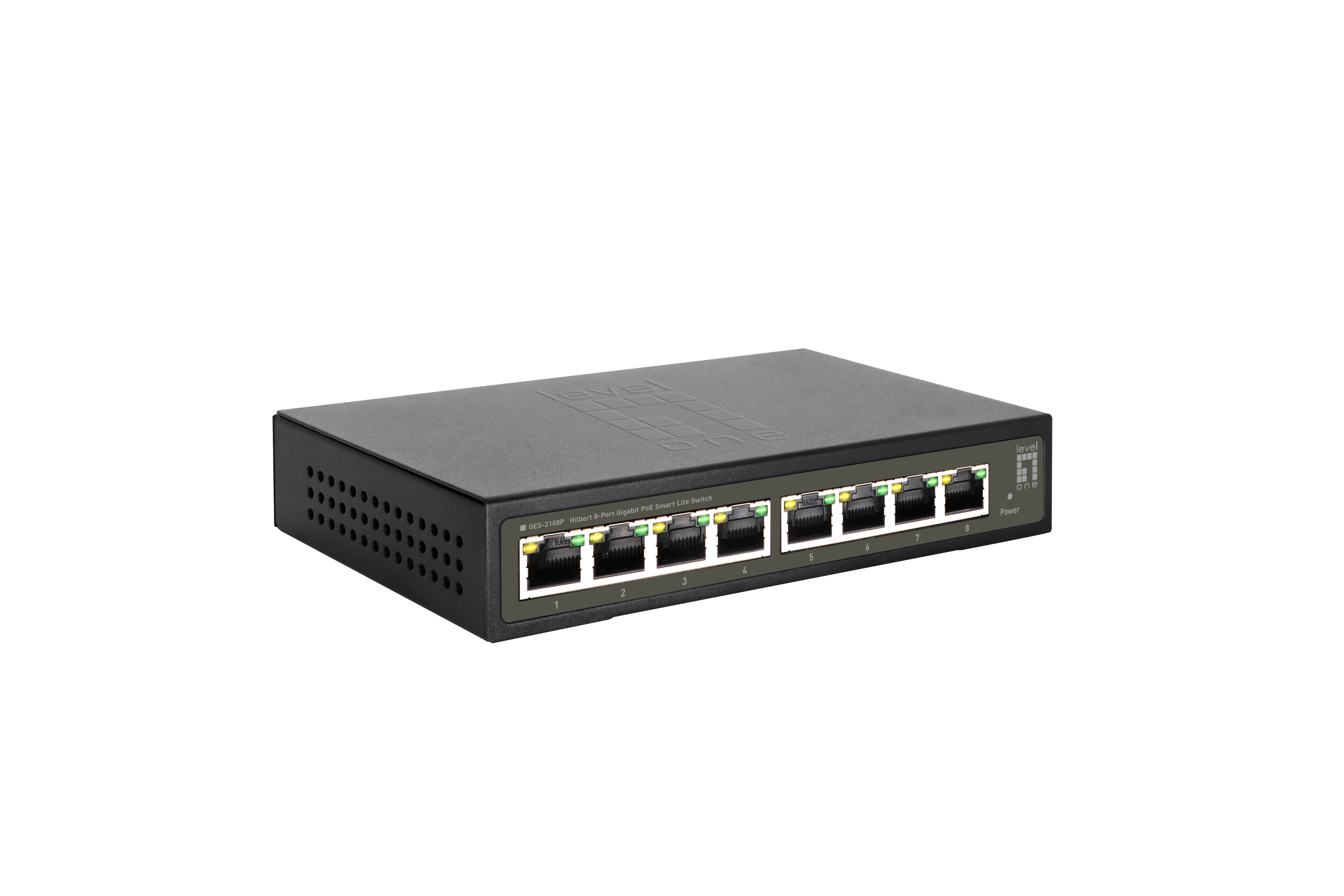 LevelOne PoE+Switch 8xGE PoE+ 120W Hilbert SL managed