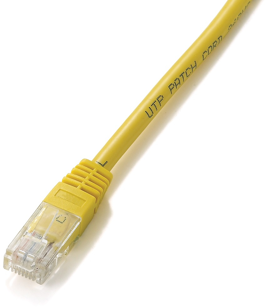 Equip Patchkabel Cat5e U/UTP 2xRJ45 3.00m gelb PVC Polybeutel