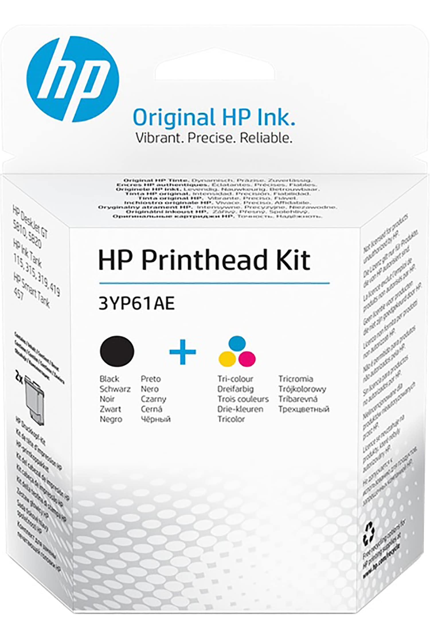 HP Schwarz Farbe dreifarbig GT Druckkopf Kit