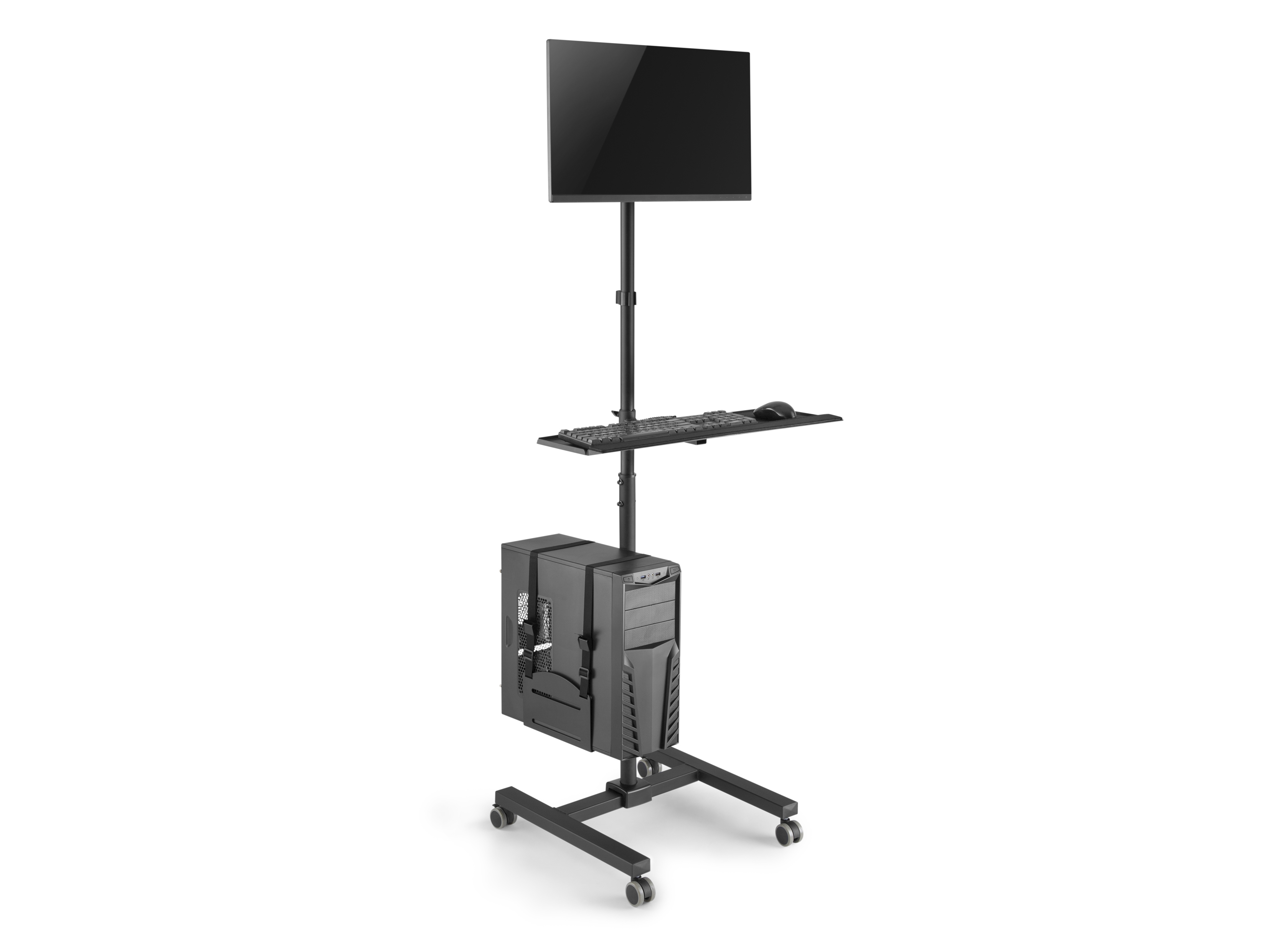Equip Bodenstandhalter 17-32/1TFT 8kg Mob.Workstat. sw lite Retail
