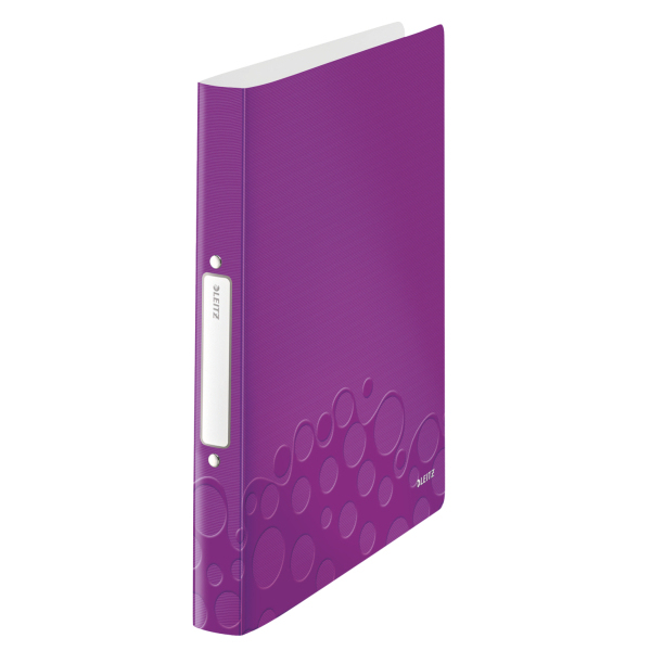 LEITZ WOW Ringbuch 2-Ringe violett-metallic 3,2 cm DIN A4, 1 St.