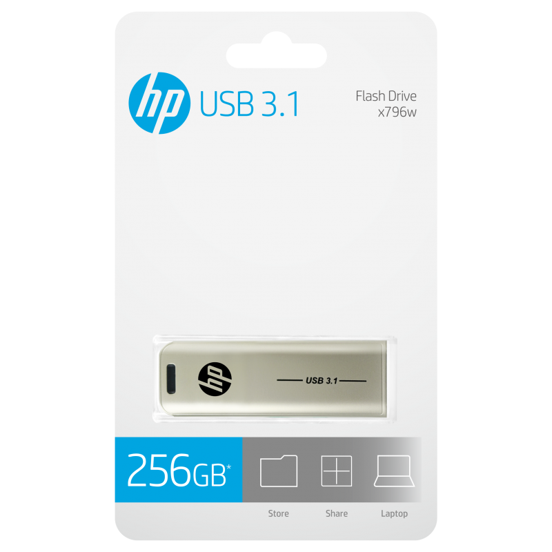 HP USB-Stick x796w metallic 256 GB, 1 St.