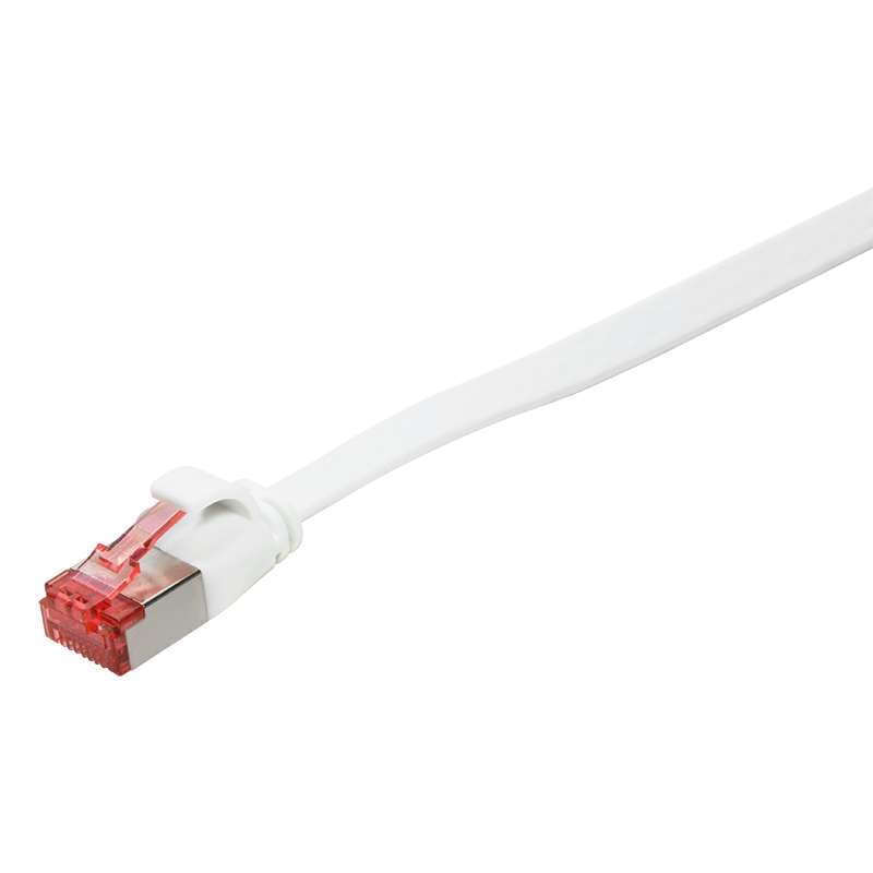 Logilink Flachpatchkabel RJ45 U/FTP Cat6A 2.00m weiß