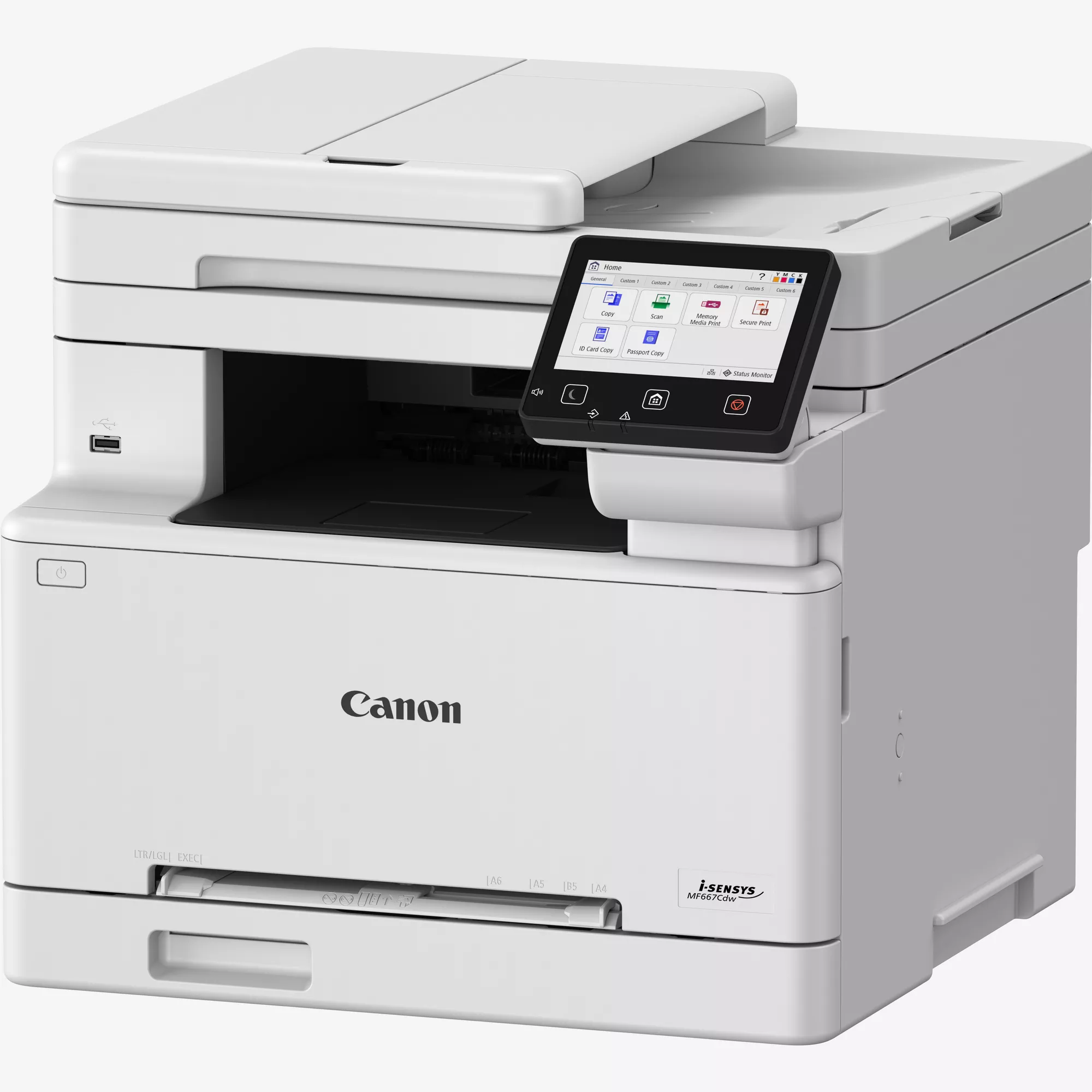Canon i-SENSYS MF667Cdw 4 in 1 Farblaser-Multifunktionsdrucker grau