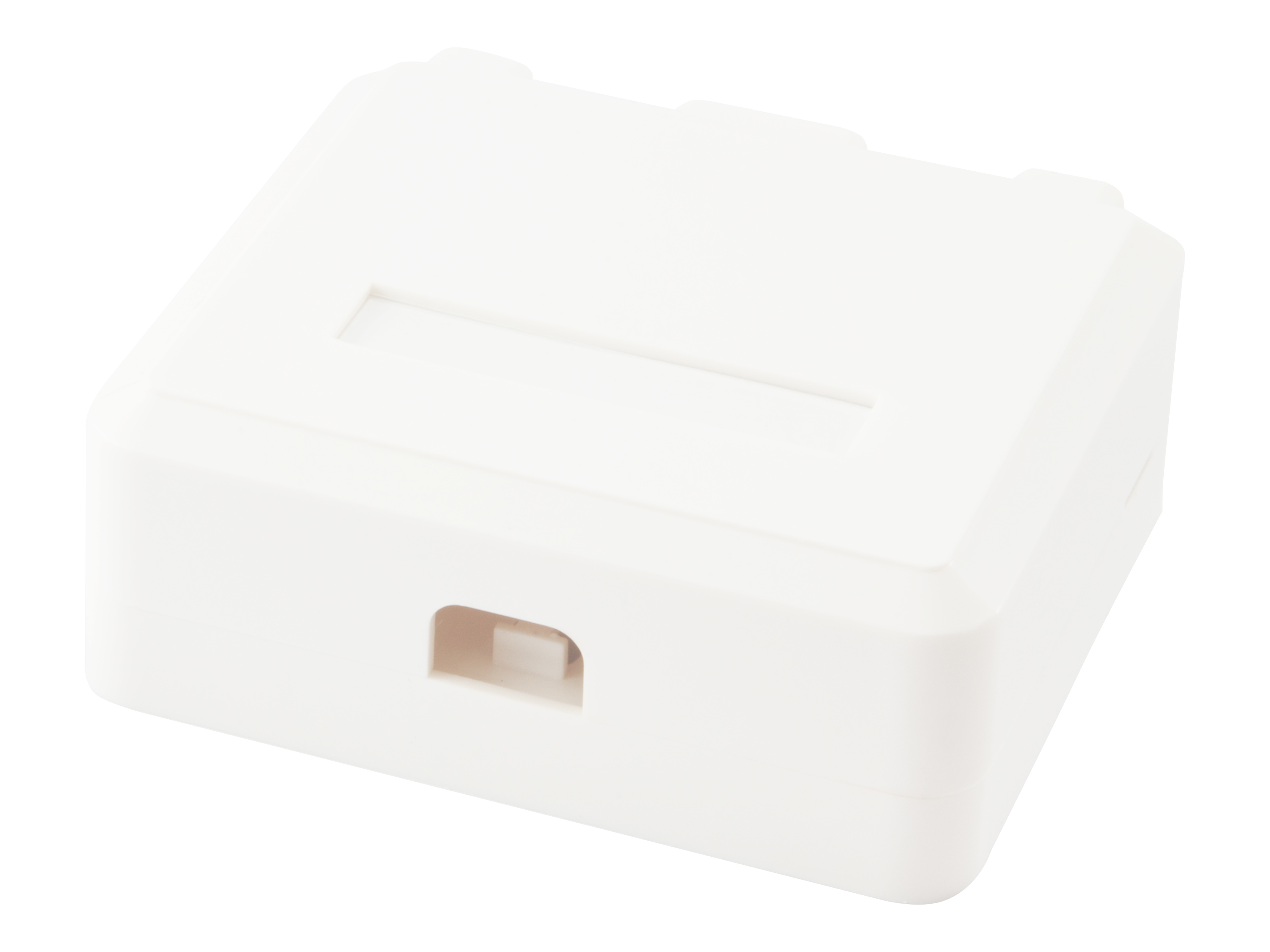 Equip Aufputzdose 2-Port Keystone ungeschirmt weiß Polybeutel