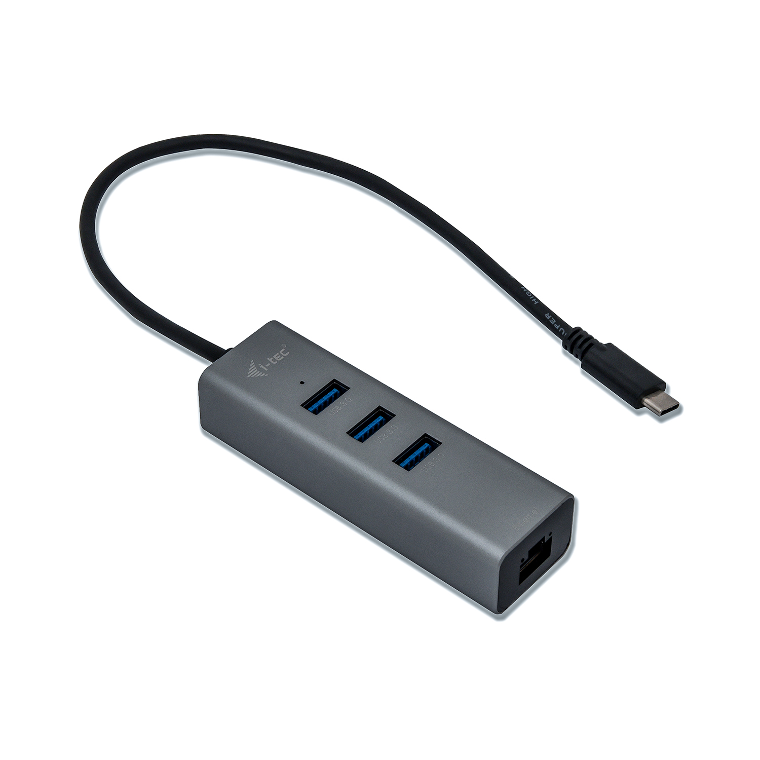 I-TEC USB-C 3-PORT HUB + GLAN 3X USB 3.0 SPACE GREY TB3 COMP.
