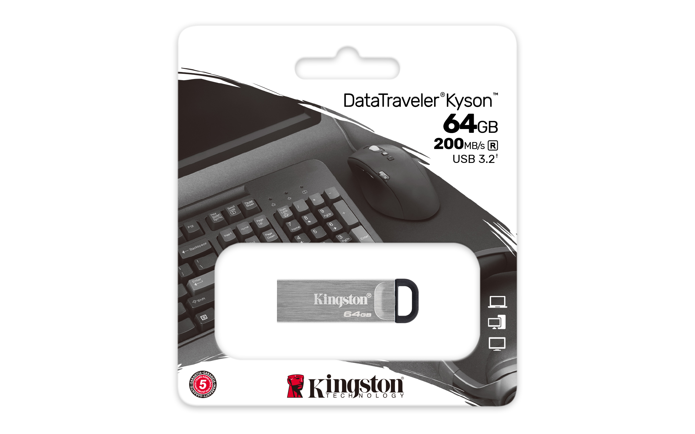 USB Stick 64GB Kingston DataTraveler Kyson USB 3.2 DTKN/64GB