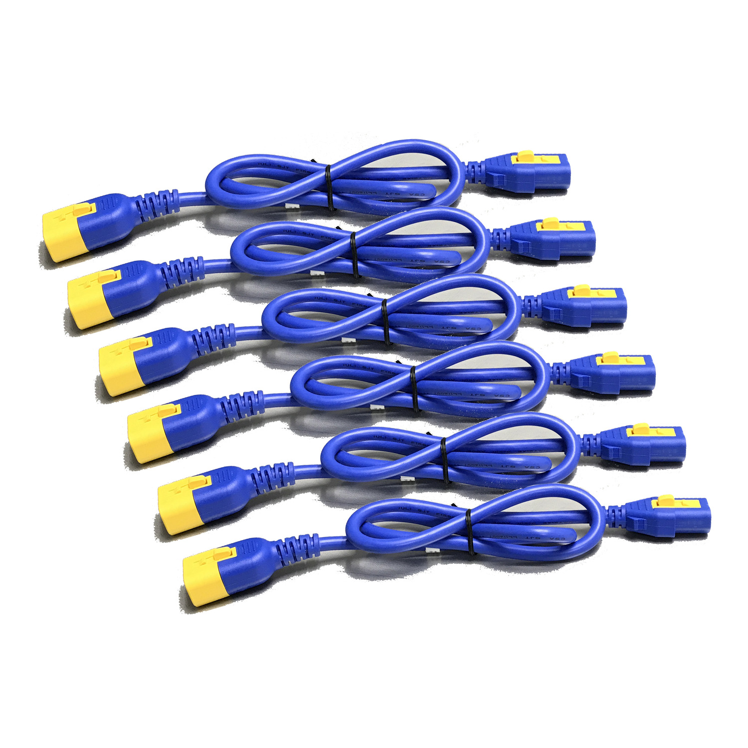 APC Power Cord Kit 6 EA Locking C13 to C14 0.6m Blue